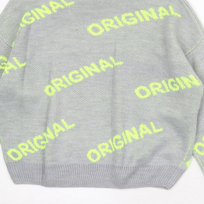 Womens UK Size S Divided by H&M Grey Pullover Jumper