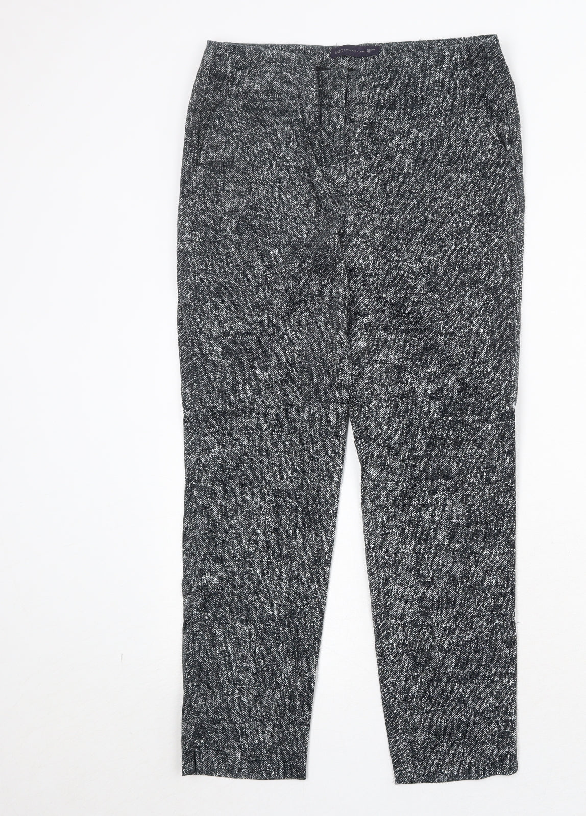 Womens UK Size 10 Marks and Spencer Regular Fit  Black Trousers