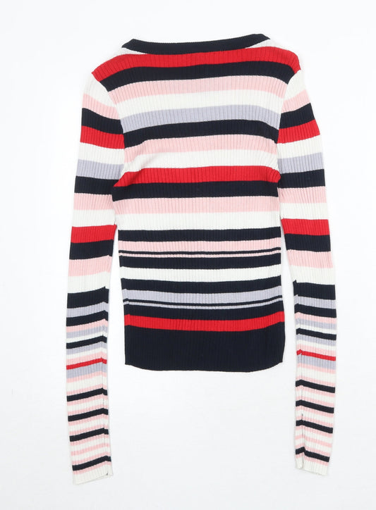 Womens UK Size S Divided by H&M Multicoloured Pullover Jumper