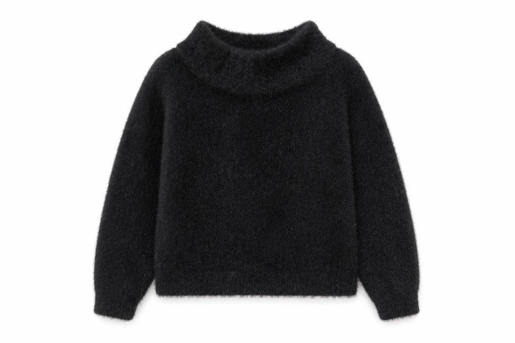 Womens UK Size XS H&M Black Pullover Jumper