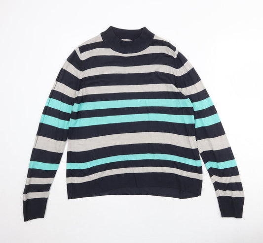 Womens UK Size 10 Marks and Spencer Blue Pullover Jumper