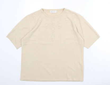 Womens UK Size M Bonmarché Beige Pullover Jumper