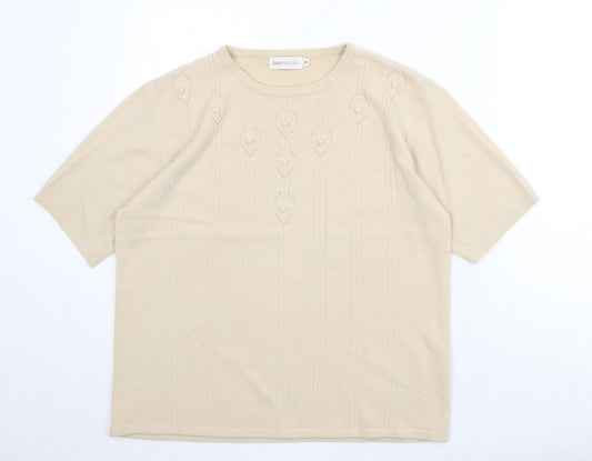 Womens UK Size M Bonmarché Beige Pullover Jumper