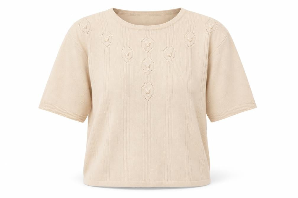 Womens UK Size M Bonmarché Beige Pullover Jumper