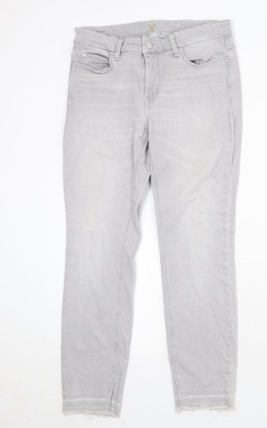 Womens UK Size 27 in Dream Jeans Regular Fit Skinny Grey Jeans