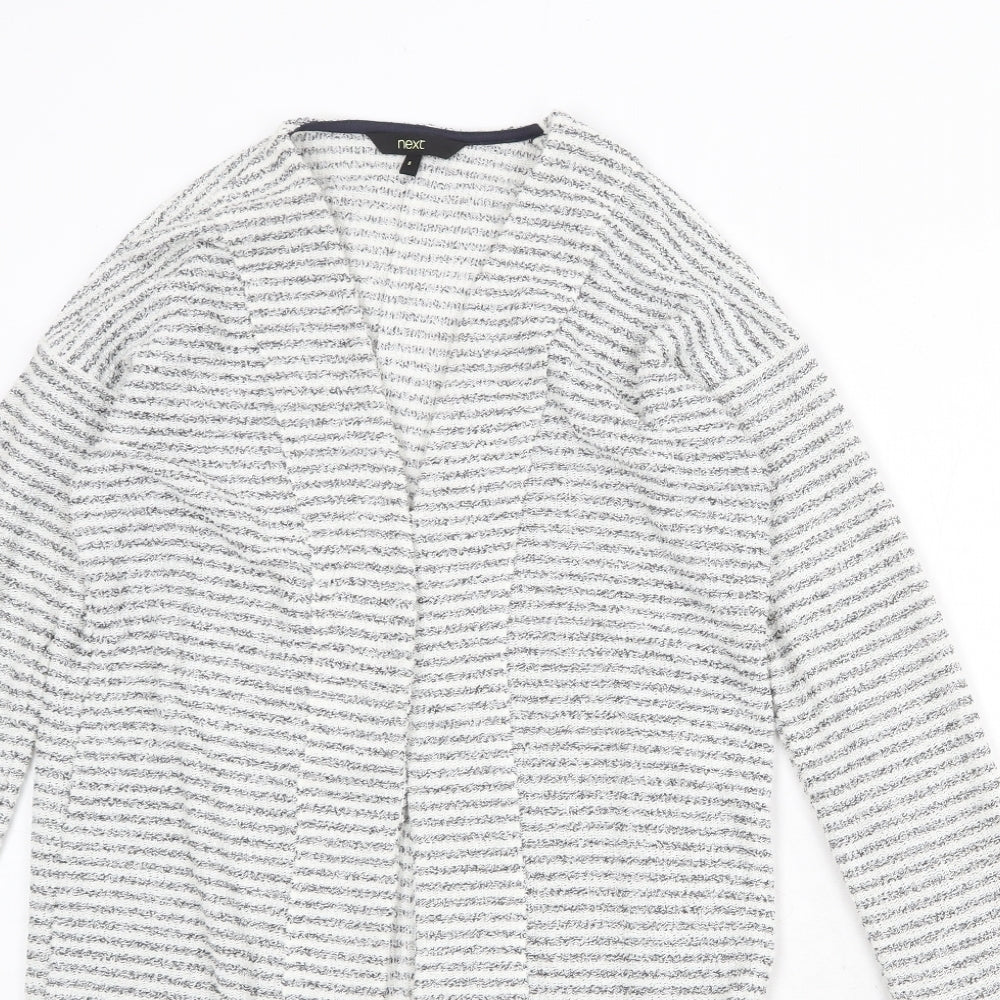 Womens UK Size 8 NEXT White Cardigan Jumper