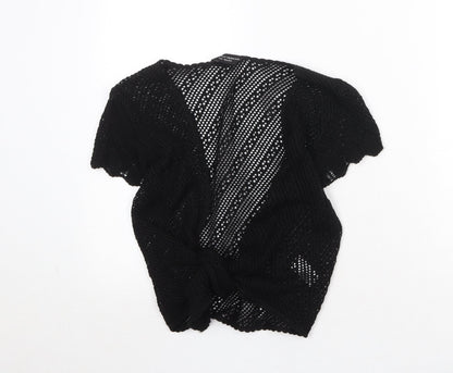 Womens UK Size 8 Dorothy Perkins Black Cardigan Jumper