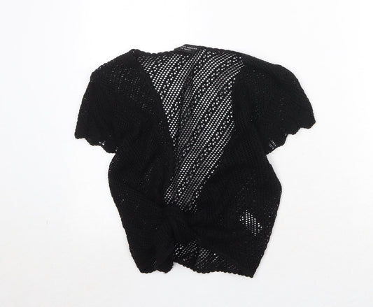 Womens UK Size 8 Dorothy Perkins Black Cardigan Jumper