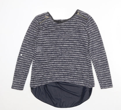 Womens UK Size 8 Quiz Blue Pullover Jumper