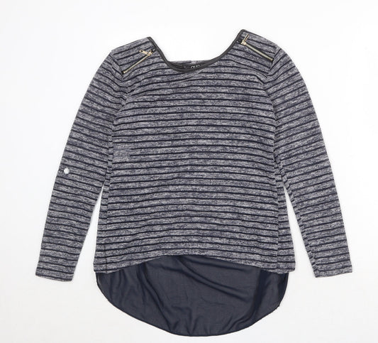 Womens UK Size 8 Quiz Blue Pullover Jumper