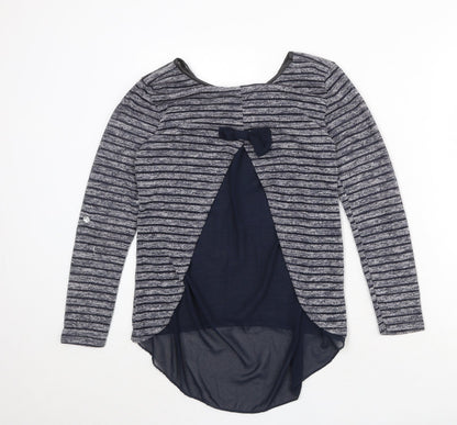Womens UK Size 8 Quiz Blue Pullover Jumper