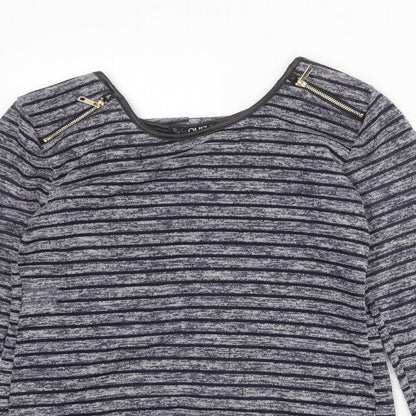 Womens UK Size 8 Quiz Blue Pullover Jumper