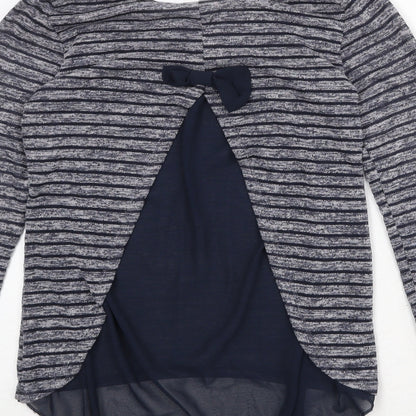 Womens UK Size 8 Quiz Blue Pullover Jumper