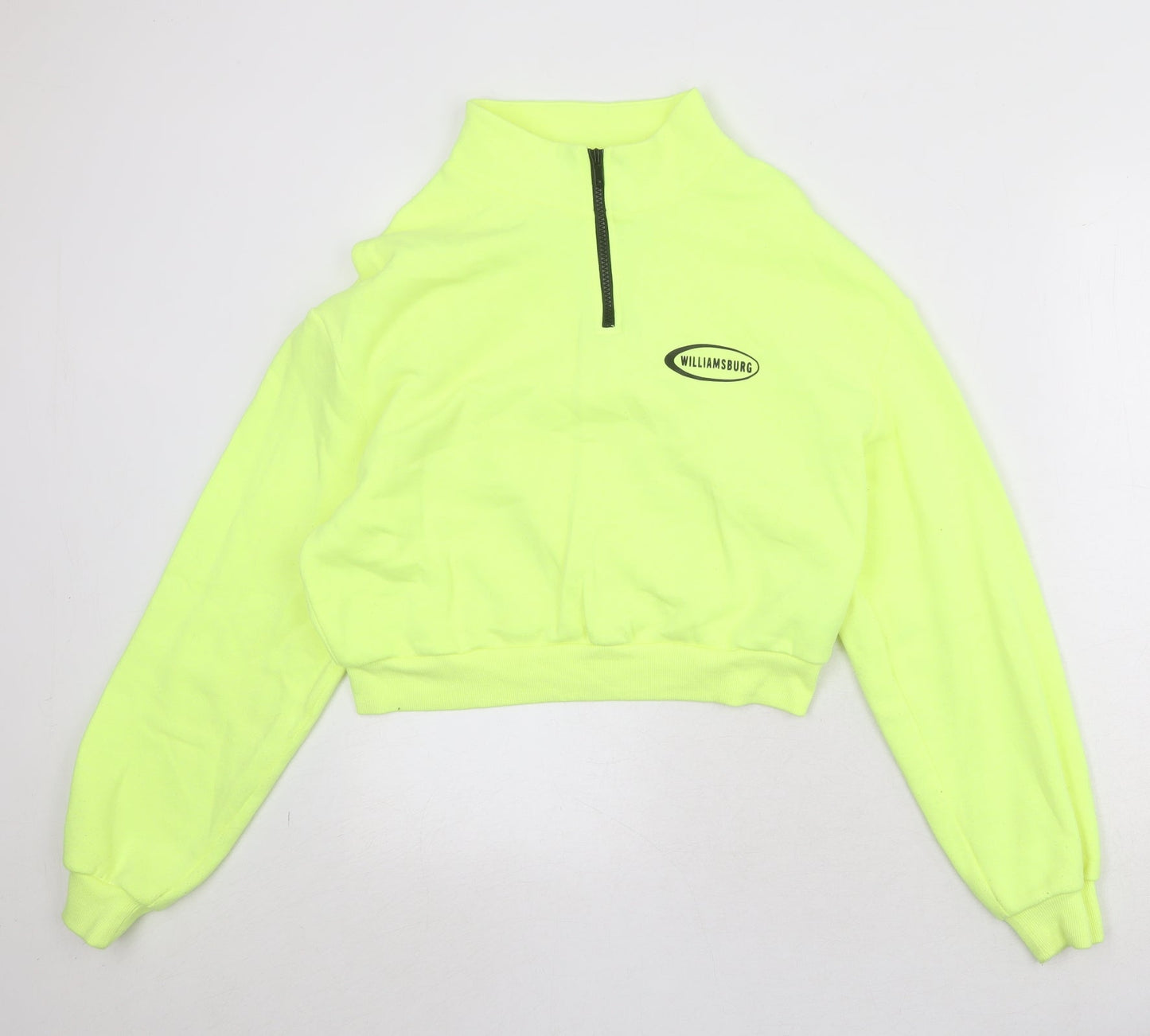 Womens UK Size M Divided by H&M Yellow Pullover Sweatshirt
