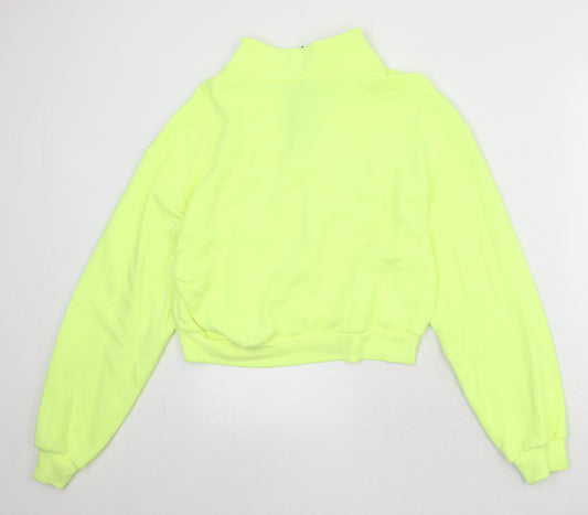 Womens UK Size M Divided by H&M Yellow Pullover Sweatshirt