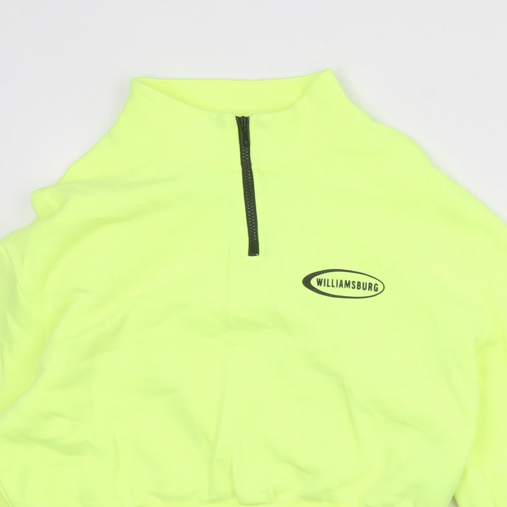Womens UK Size M Divided by H&M Yellow Pullover Sweatshirt