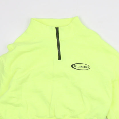 Womens UK Size M Divided by H&M Yellow Pullover Sweatshirt