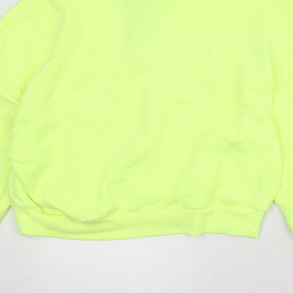 Womens UK Size M Divided by H&M Yellow Pullover Sweatshirt