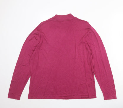Womens UK Size S Country Casuals Pink Pullover Jumper
