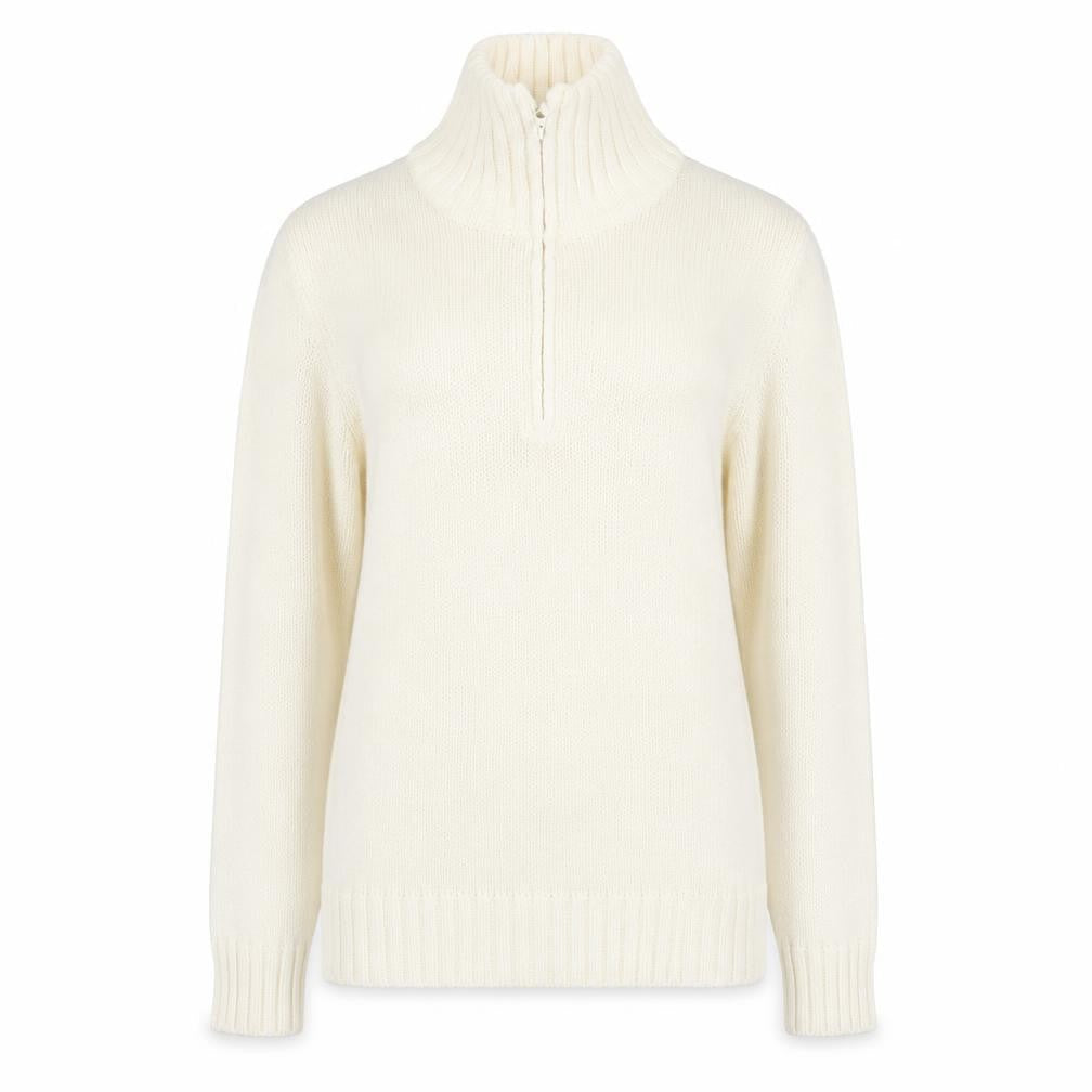 Womens UK Size L EA Ivory Pullover Jumper