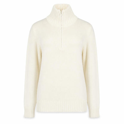 Womens UK Size L EA Ivory Pullover Jumper
