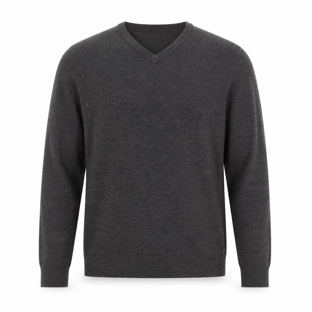 Mens UK Size L Atlantic Bay Grey Pullover Jumper