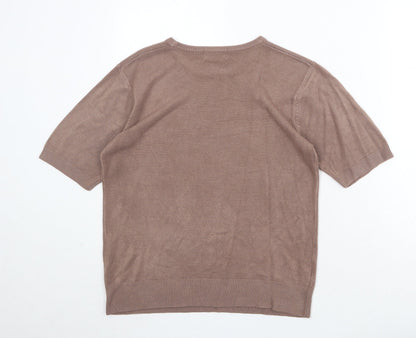 Womens UK Size S Bonmarché Brown Pullover Jumper