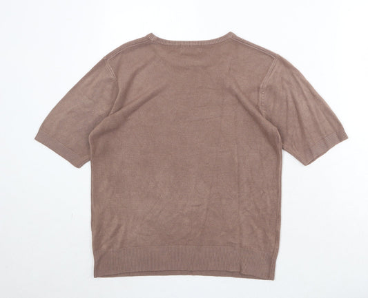 Womens UK Size S Bonmarché Brown Pullover Jumper