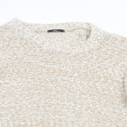 Womens UK Size L bonmar Beige Pullover Jumper