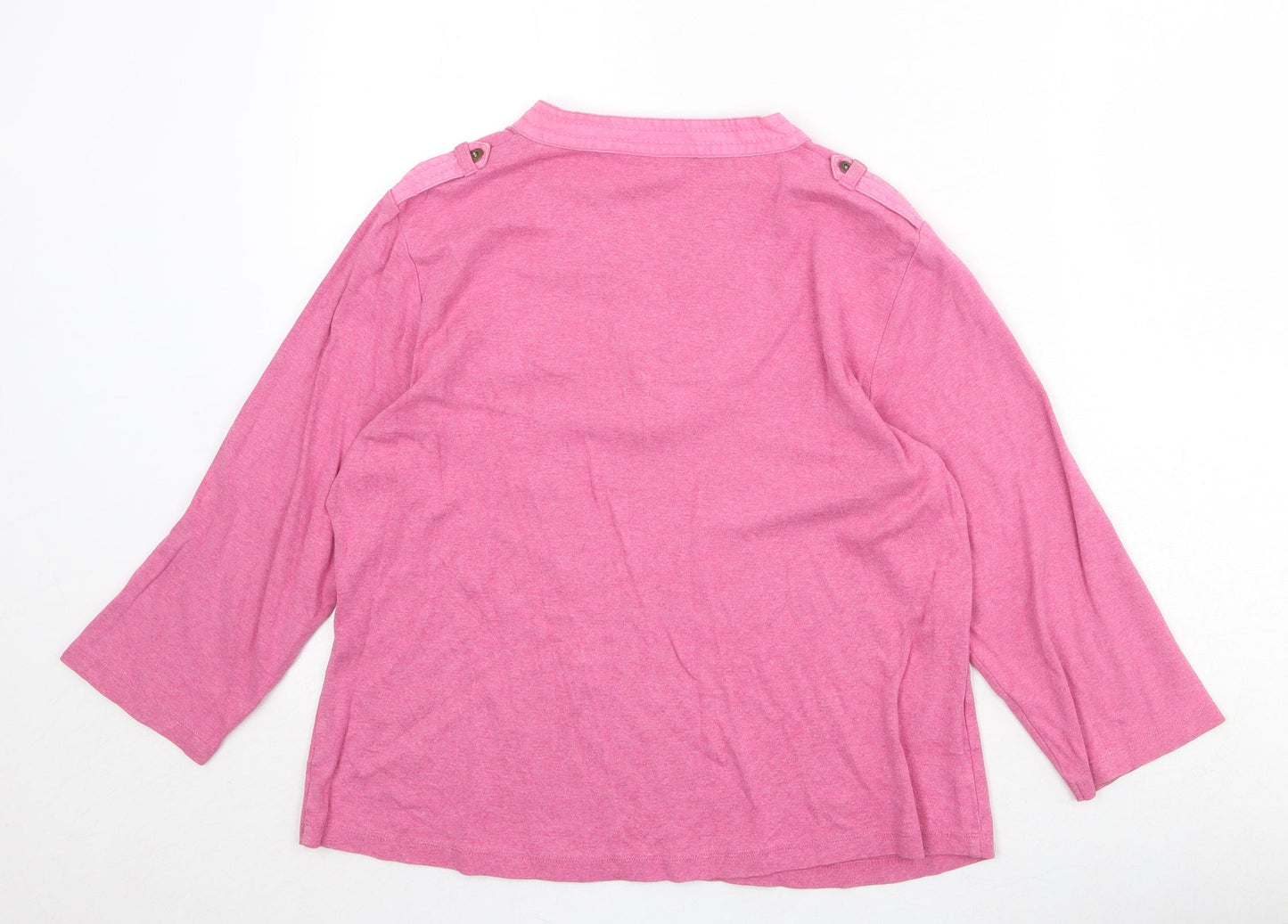 Womens UK Size L CC Pink Basic T-Shirt