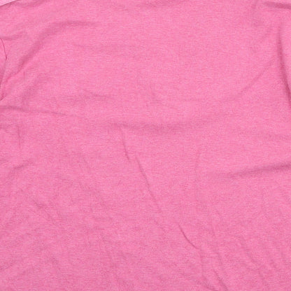 Womens UK Size L CC Pink Basic T-Shirt