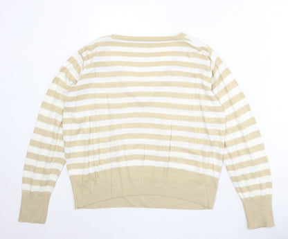 Womens UK Size M Bonmarché Beige Pullover Jumper