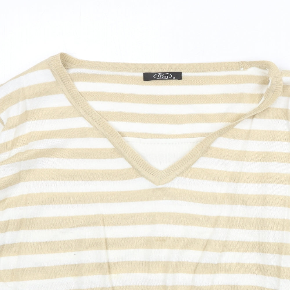 Womens UK Size M Bonmarché Beige Pullover Jumper