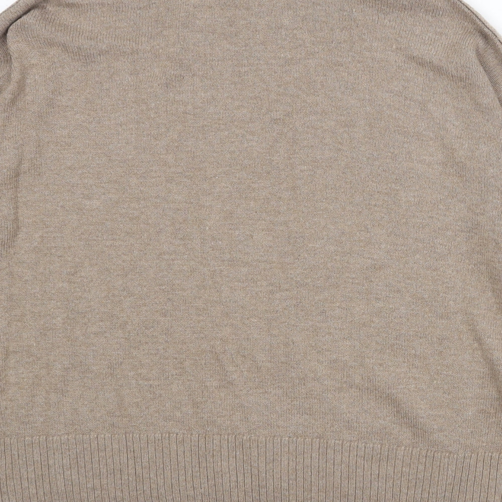 Womens UK Size XS H&M Beige Pullover Jumper