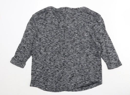 Womens UK Size 8 River Island Black Pullover Jumper