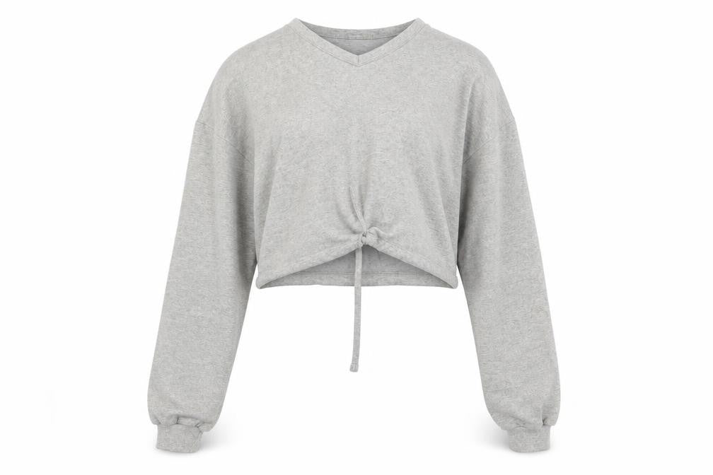 Womens UK Size 12 Boohoo Grey Pullover Sweatshirt