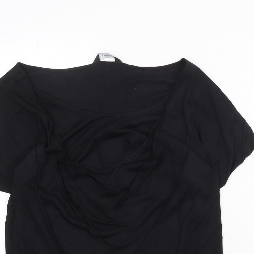 Womens UK Size 14 Wardrobe Black Basic T-Shirt