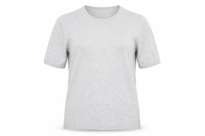 Womens UK Size 10 Marks and Spencer Grey Basic T-Shirt
