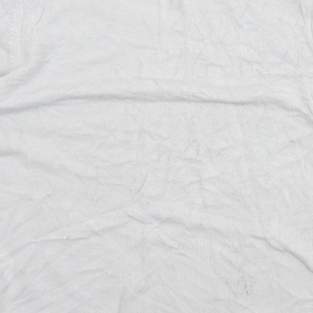 Womens UK Size 10 Marks and Spencer Grey Basic T-Shirt