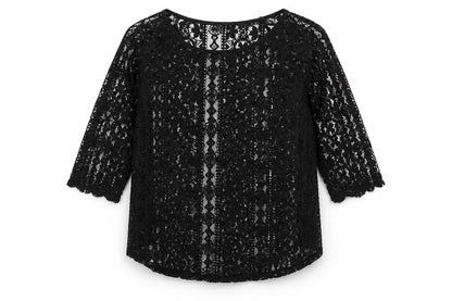 Womens UK Size 6 Warehouse Black Basic Blouse