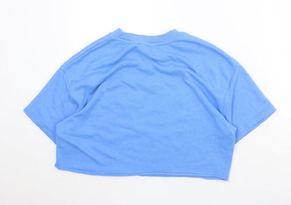 Bershka Womens Black Polyester Pullover Sweatshirt Size S Pullover