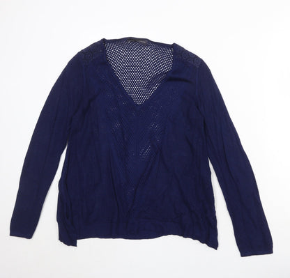 Womens UK Size 12 Marks and Spencer Blue Pullover Jumper