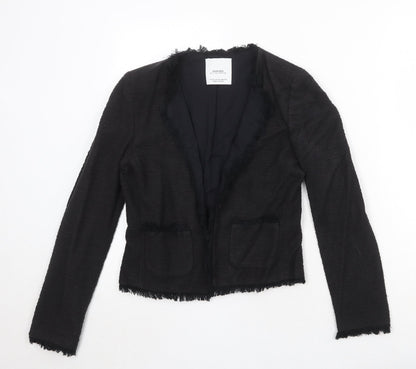 Mango Womens Black Polyester Jacket Blazer Size XS