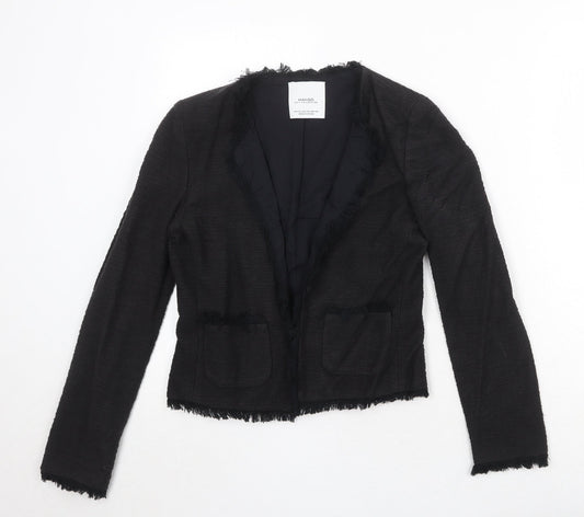 Mango Womens Black Polyester Jacket Blazer Size XS