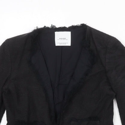 Mango Womens Black Polyester Jacket Blazer Size XS