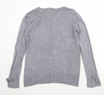 Womens UK Size 10 Dorothy Perkins Grey Pullover Jumper