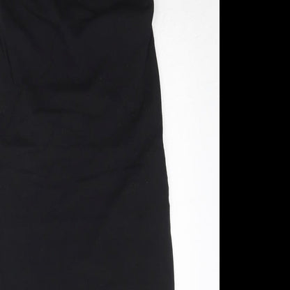 New Look Womens Black Cotton A-Line Size 10 Sweetheart Pullover