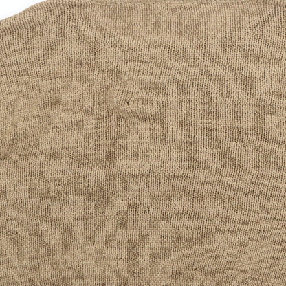 BHS Womens Brown Round Neck Acrylic Pullover Jumper Size 14