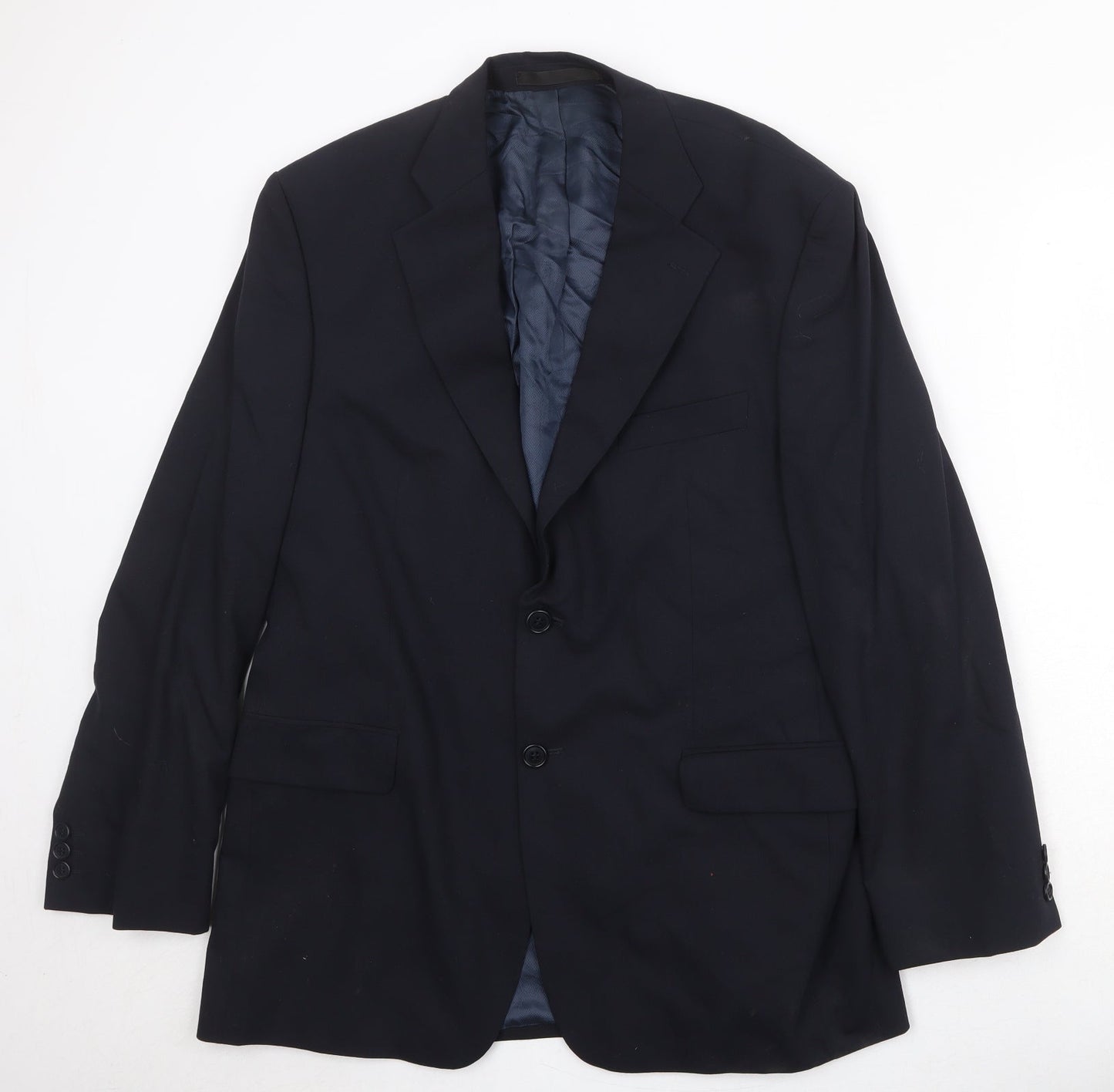 Mens UK Size 42 Marks and Spencer Regular Blue Suit Jacket