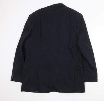 Mens UK Size 42 Marks and Spencer Regular Blue Suit Jacket